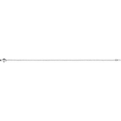 14K White Gold 1.50 CTW Round Prong-Set Diamond Tennis Bracelet