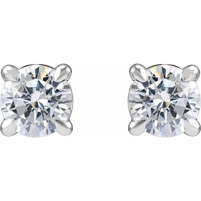 14K White Gold 0.50 CTW Round Lab Grown Diamond Cocktail-Style Stud Earrings
