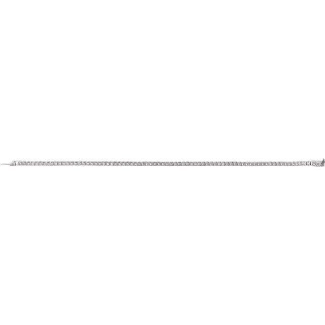 14K White Gold 2.00 CTW Round Prong-Set Lab Grown Diamond Line Bracelet