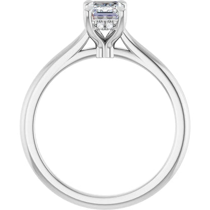 14K White Gold 2.09 CTW Emerald Halo Diamond Engagement Ring