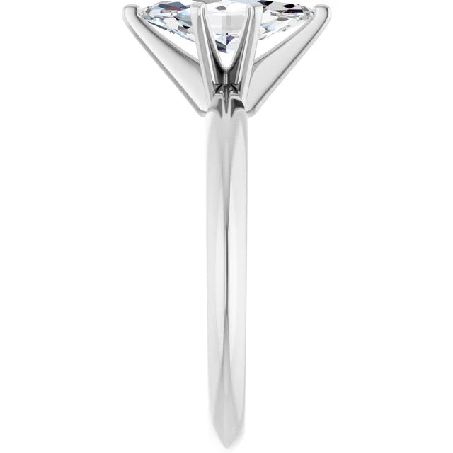 14K White Gold 1.20 CTW Marquise Six Prong Solitaire Diamond Engagement Ring