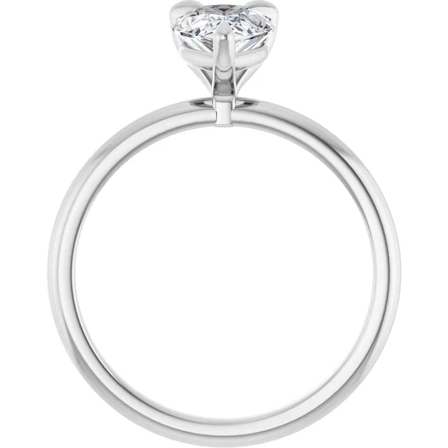 14K White Gold 1.20 CTW Pear Claw-Prong Diamond Engagement Ring