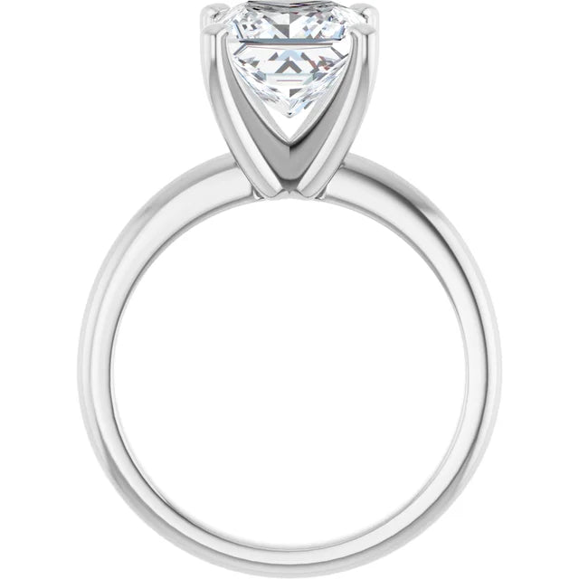 14K White Gold 1.99 CTW Princess Solitaire Lab Grown Diamond Engagement Ring-diamondnetjewellery
