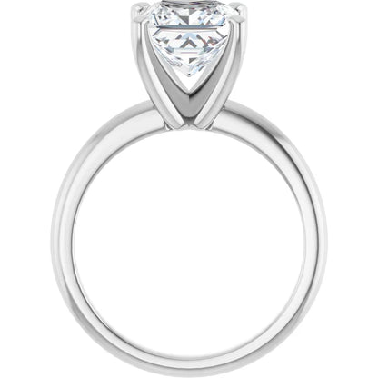 14K White Gold 1.99 CTW Princess Solitaire Lab Grown Diamond Engagement Ring-diamondnetjewellery