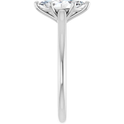 14K White Gold 1.01 CTW Marquise Solitaire Engagement Ring
