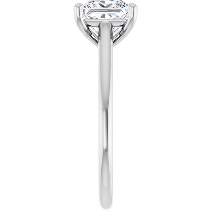 14K White Gold 2.59 CTW Cushion Accented Infinity-Inspired Lab Grown Diamond Engagement Ring