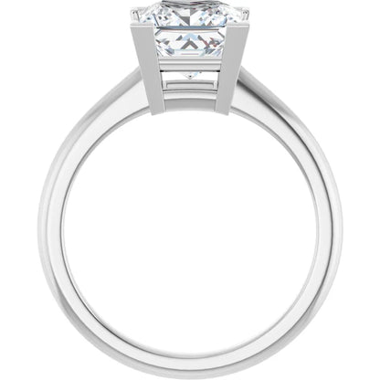 14K White Gold 2.80 CTW Cushion V-End Prong Lab Grown Diamond Engagement Ring