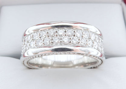 Platinum 2 CTW Diamond Channel-Set Wedding Band