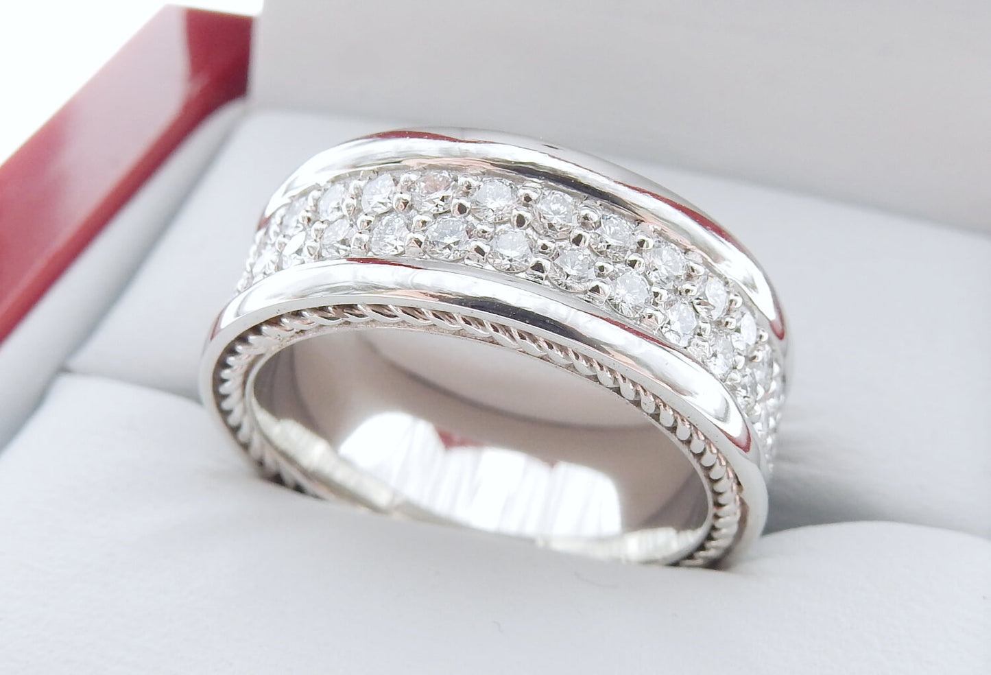 Platinum 2 CTW Diamond Channel-Set Wedding Band