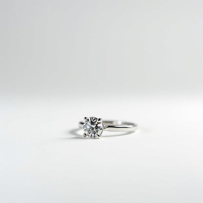 19K White Gold 2.01 CTW Diamond Solitaire Engagement Ring