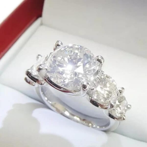 5 stone engagement ring