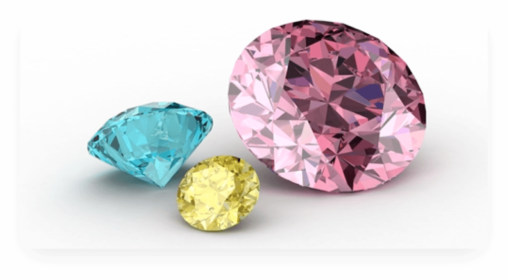 Colored diamonds