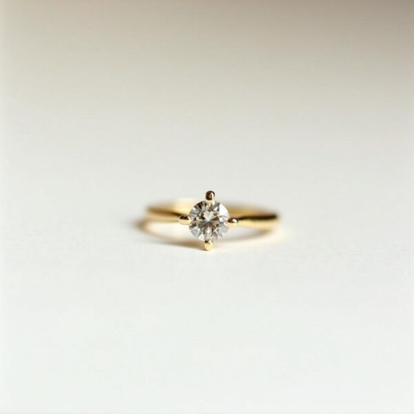 Round Engagement Ring