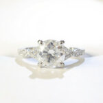 Twisted Band Engagement Ring
