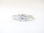Custom Three-Stone Diamond Engagement Ring