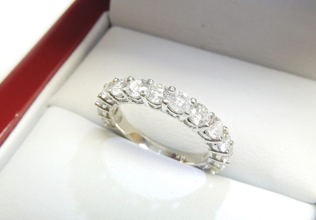 Open gallery eternity wedding band