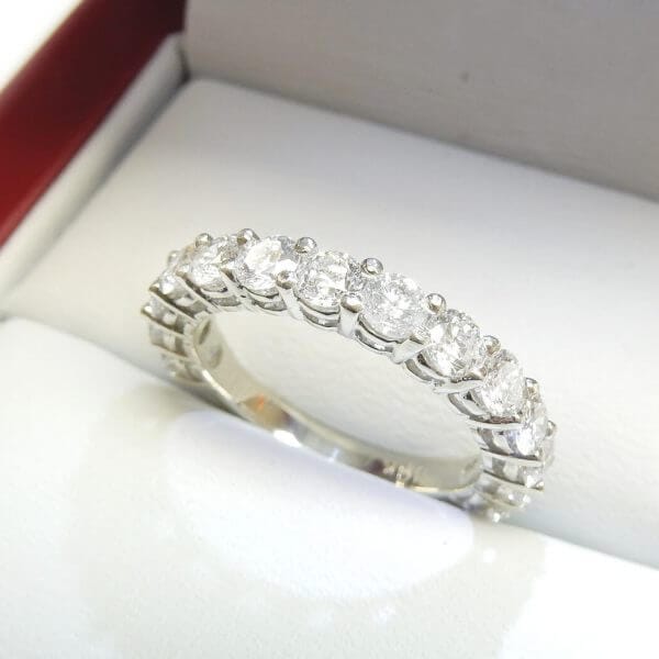 Open gallery eternity wedding band