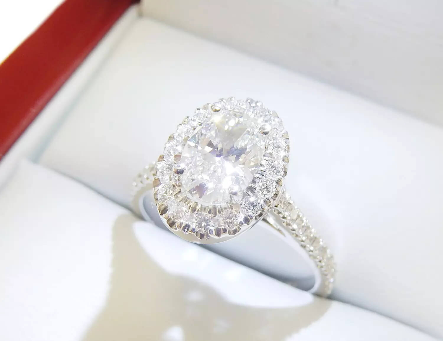 14k Yellow Gold Custom Unplated Diamond Halo Engagement Ring #103408 -  Seattle Bellevue | Joseph Jewelry