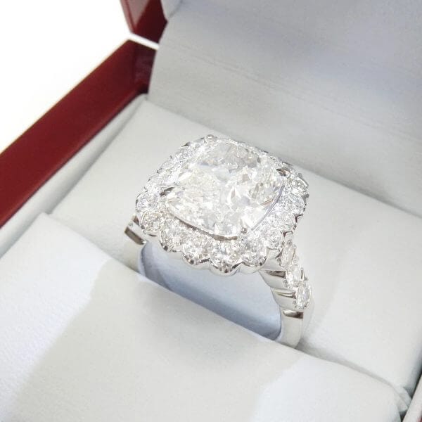 5ct halo diamond ring