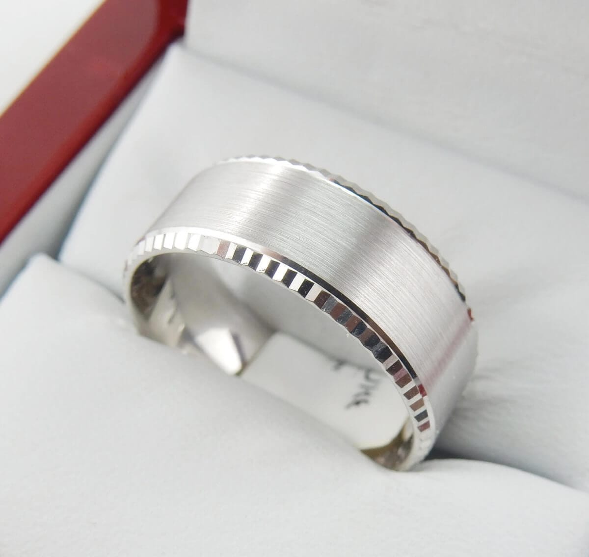 White Gold Wedding Band DNFL8-1604