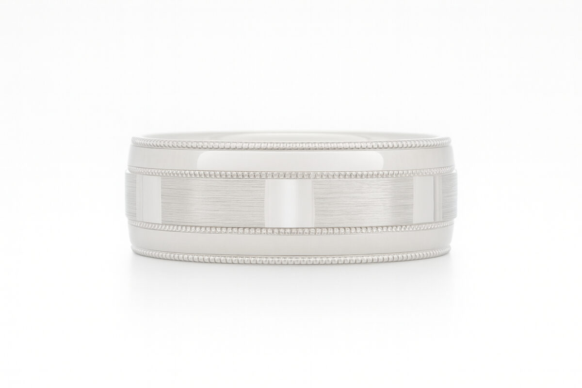 White Gold Men’s Wedding Band