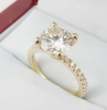 Yellow-Gold-Custom-Engagement-Ring-GIA-DiamondNet.ca