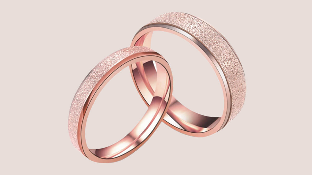 Rose Gold Wedding Band for Men