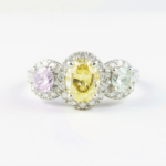 Fancy Color 3-Stone Ring
