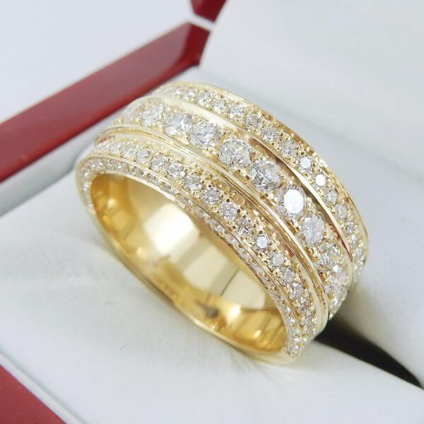 Yellow-Gold-Mans-Wedding-Band-Diamond-Iced-Out-DiamondNet.ca