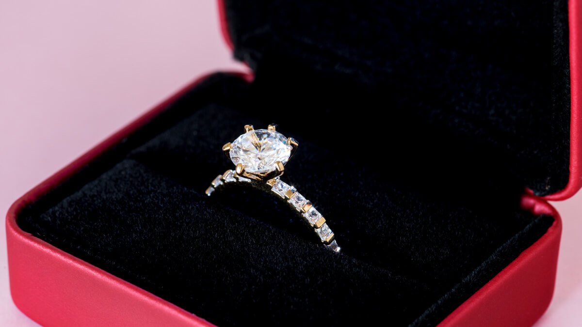 Setting a stone in a ring sale