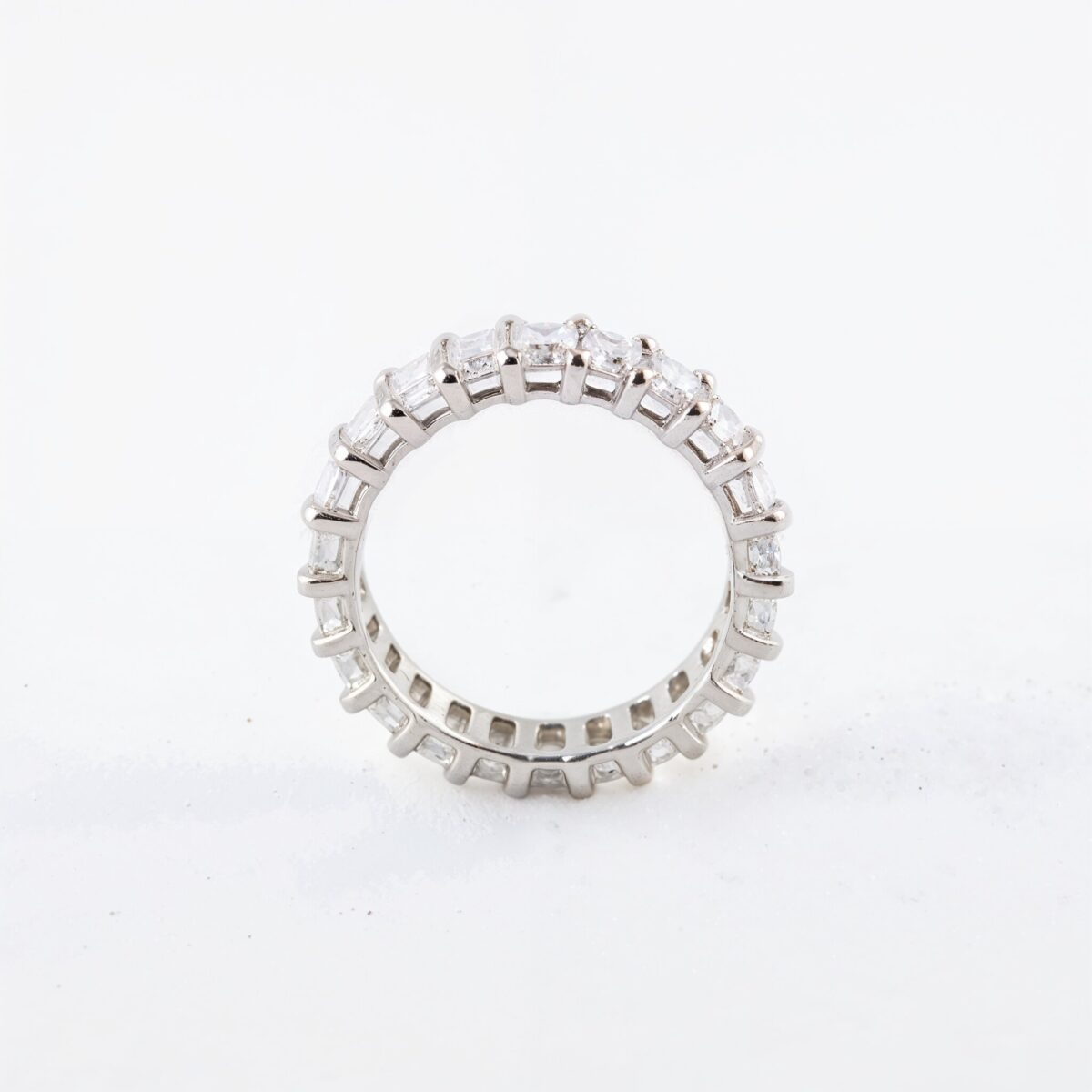 Emerald Diamond Eternity Band