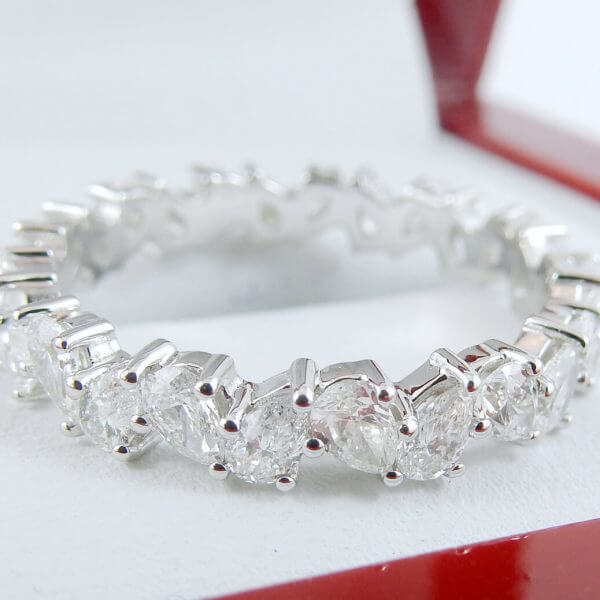 3.00ct Pear Diamond Eternity Band