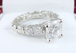 1.79ct Diamond Gallery Eternity Engagement Ring