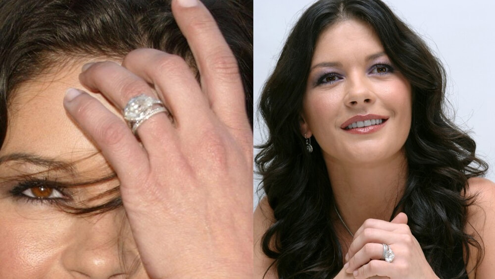 Katherine Zeta Jones diamond engagement ring