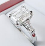 Emerald-Diamond-Engagement-Ring-Baguette-White-Gold-GIA-DiamondNet.ca