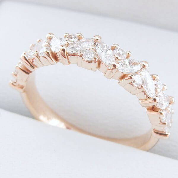 Marquise-Diamonds-Mixed-Shape-Wedding-Band-18k-Rose-Gold-DiamondNet.ca