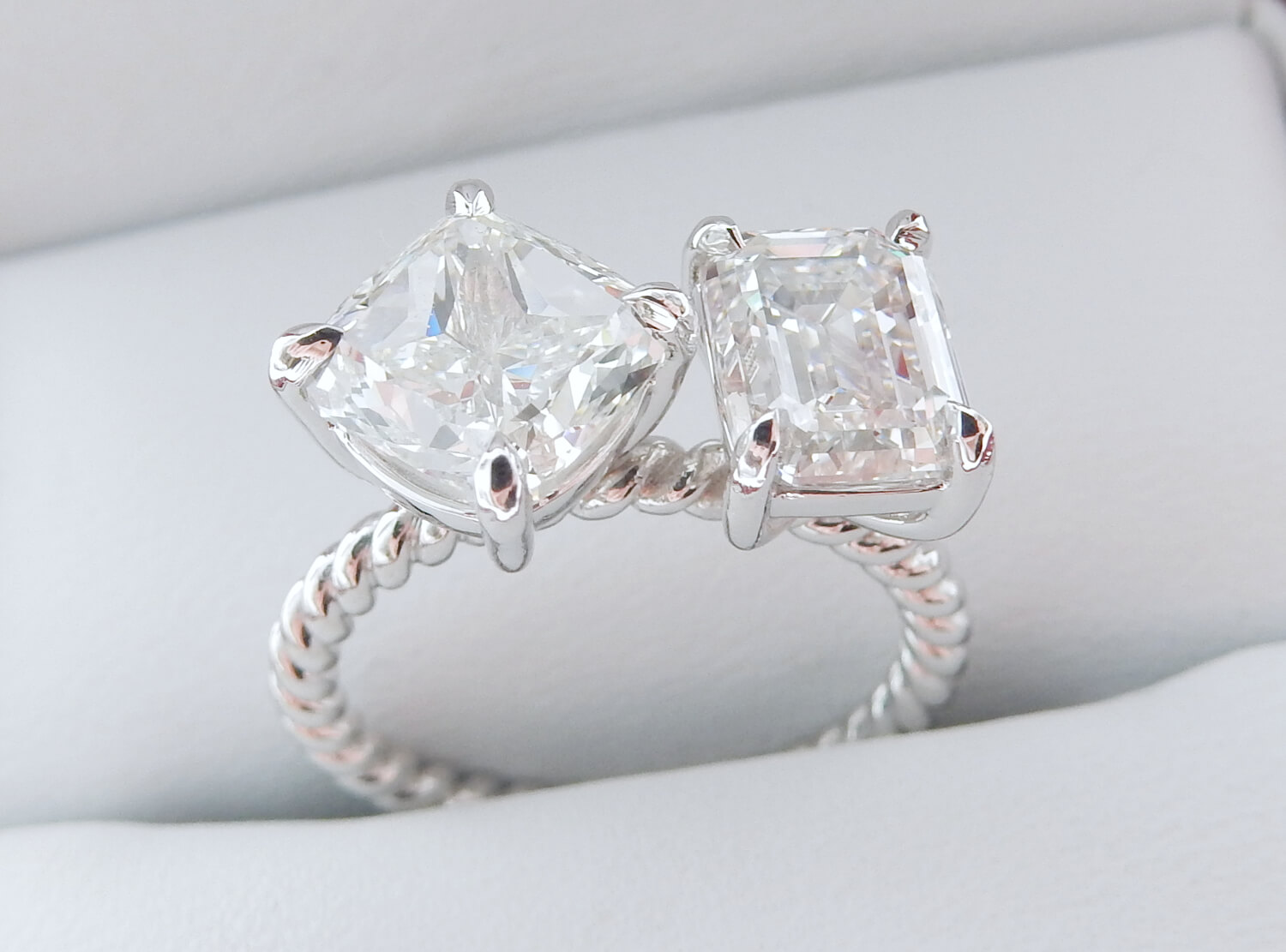 Shaped sales engagement rings