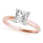 Brilliant cut diamond rings -rose gold