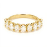 Oval-Cut 9-Stone Diamond Ban