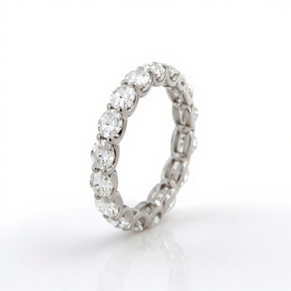 East-to-West Oval Eternity Band
