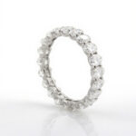 Oval diamond wedding Eternity Band