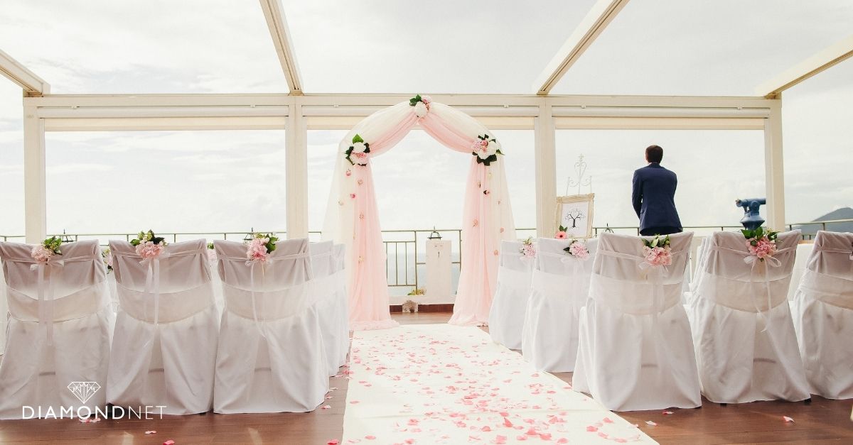 A stunning wedding ceremony, renowned as the best wedding venue in Canada.