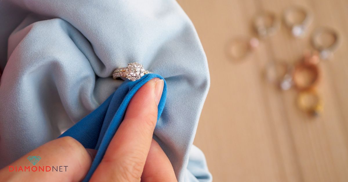 How to clean nature-inspired engagement rings at home