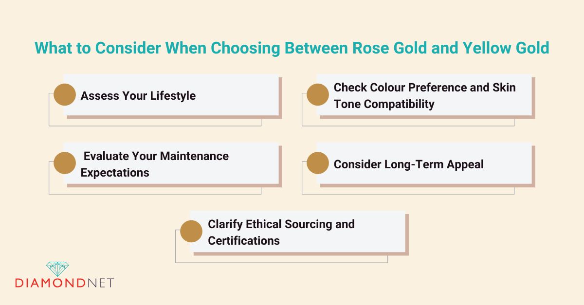 What to Consider When Choosing Between Rose Gold and Yellow Gold